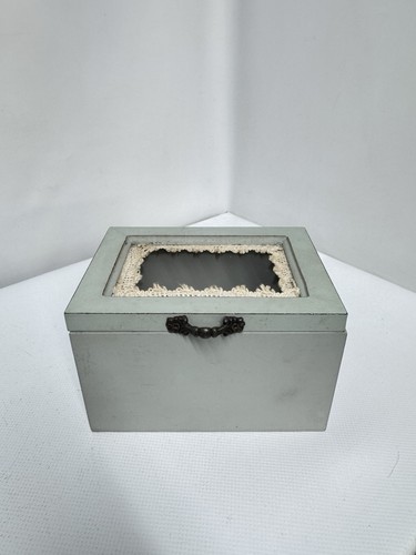 Vintage grey wooden storage - vintage,