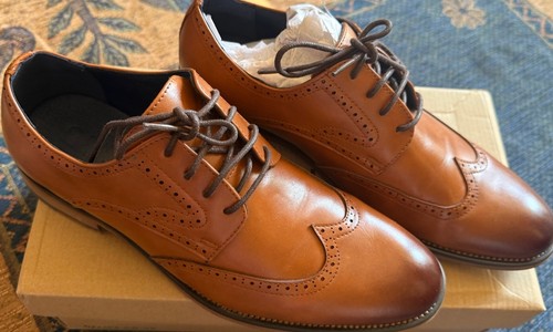 Next milton tan leather brogue - next,