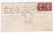 1868 penny red stamps - qv,
