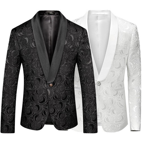 Men embossed jacquard flower - embossed,