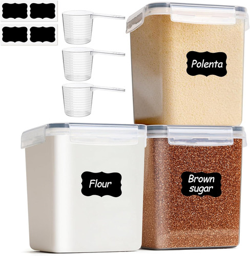 Flour storage containers 5l - storage, 2.5l