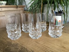 UK Rare 6 Bjorn Wiinblad Rosenthal Crystal Studio Line Holdfast Highball Tumbler