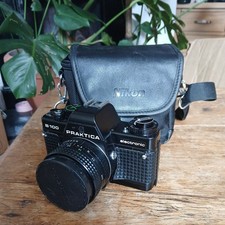 Praktica B100 35mm Film SLR Camera w/50mm Lens - Black untested