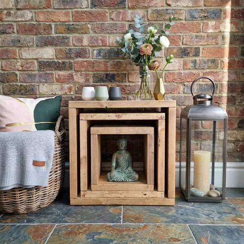 Rustic reclaimed cubic nest - cubic,