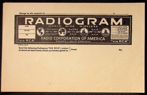 Vintage rca radiogram blank - vintage,