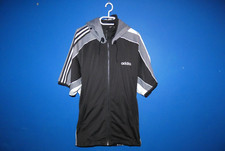 Adidas Tracksuit Top Vintage 90's Y2K Basketball Hooded OG SZ L   Retro Poppers