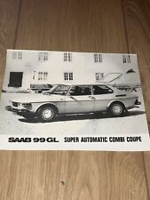 Saab 99 GL Super Automatic Combi Coupe classic car - vintage press photograph 