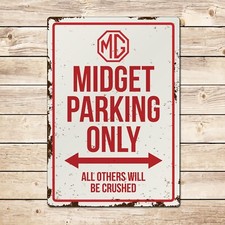 MG Midget Parking Sign