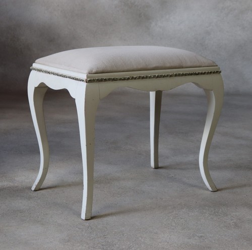 Vintage white dressing table - white,