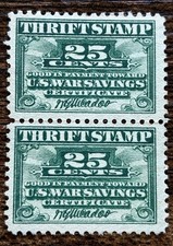 US 25c US War Savings Thrift
