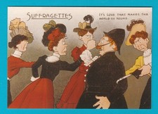 POSTCARD - REPRO BY ROBERT OPIE - SUFFRAGETTES
