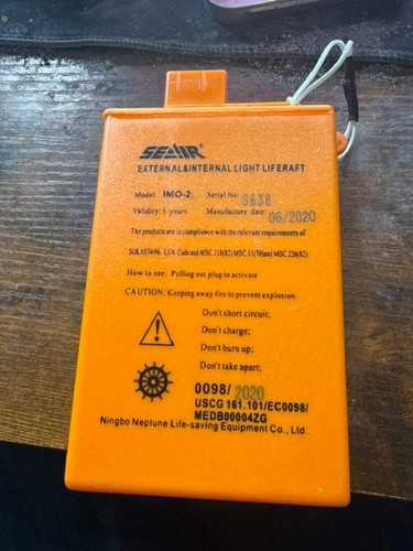Marine life raft equipment - life,