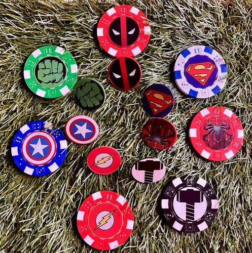 Poker dice golf ball - dice,