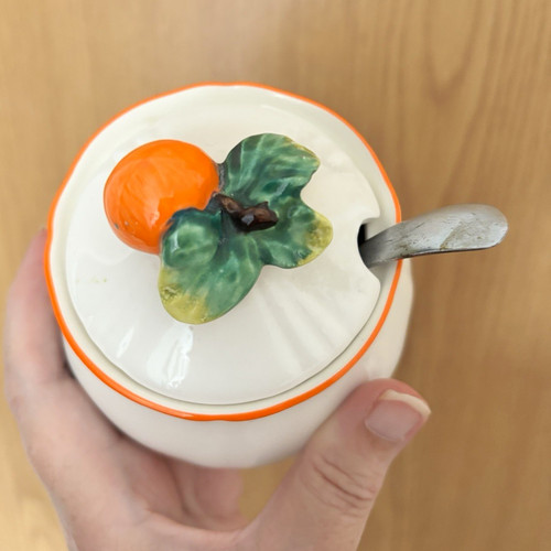 Vintage ceramic jam - ceramic,