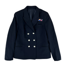 British Royal Navy Jacket No 1B Dress Womens Officers Class 1 Black Medium 100L