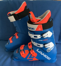 Lange Ski Boots Size 28-28.5, 326mm RS100, Blue, Dual Core Erco Profile sz 9-9.5
