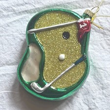 Christmas Putting Green Glass