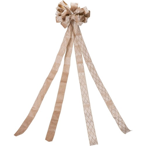Champagne gold tree top bow - champagne,
