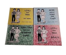 4x Dudley Watkins Tony and Tina Vintage Paperback Book Lot
