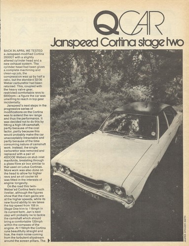 Janspeed ford cortina mark iii - cortina,