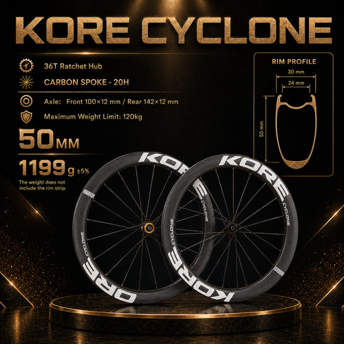 Kore cyclone 700c - 50mm, carbon