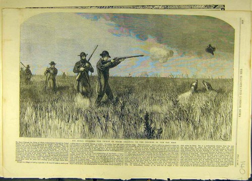 Original old antique print - old,