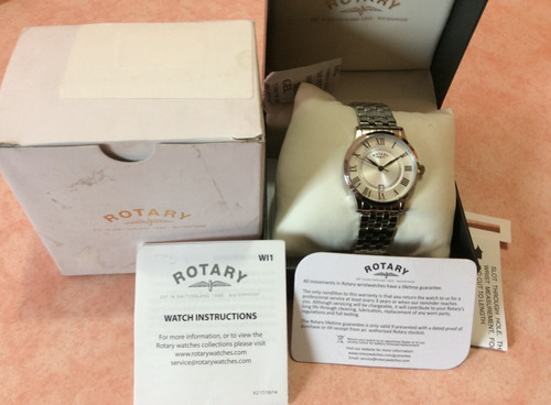 Rotary silver dial stainless