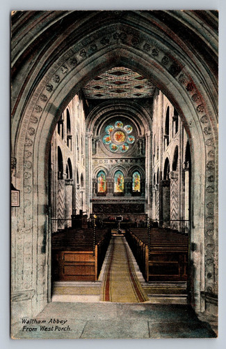 Postcard essex waltham - essex,