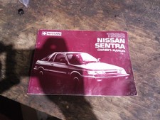 1988 NISSAN SENTRA OWNERS MANUAL BOOKLET