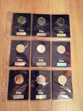 Beatrix Potter 50p 9 Coin Set Changer Checker Cards