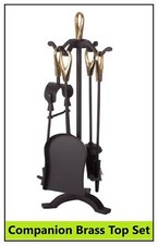 Black 5 Piece Fireplace