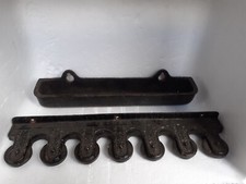 FAB antique cast iron 6 cue rack & tray for pool room 8 ball snooker billiards