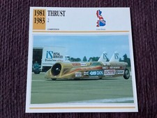 THRUST 2, 1981/83,   Competition Class Car,  G.B.,Collectors Card
