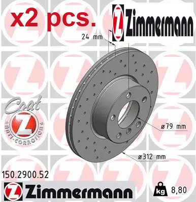 Pcs front brake - x2,