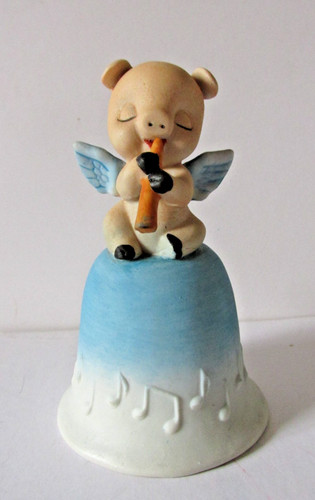 Enesco angel winged pig with - pig,