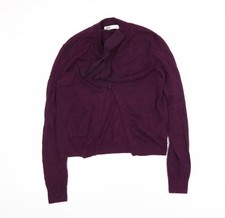ZARA Women's Purple Bow Neck