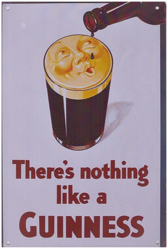Retro metal sign - retro, sign,
