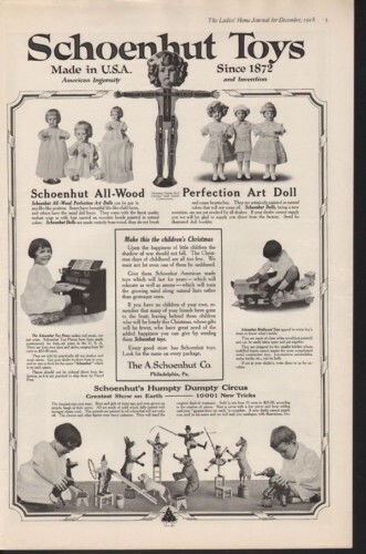 1918 schoenhut toy humpty - 1918,
