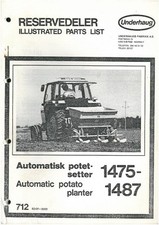 UNDERHAUG POTATO PLANTER 1475 - 1487 PARTS MANUAL