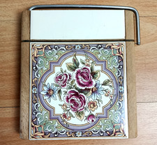 Vintage The Lane Delph Floral Tile Cheese Board Cutter Plate