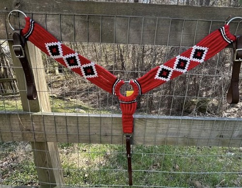 Red multi string mohair - multi,