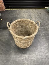 Willow Wicker Storage Log Basket 54cm Extra Large with Handles