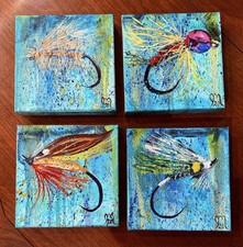 Set of 4 Original Oil