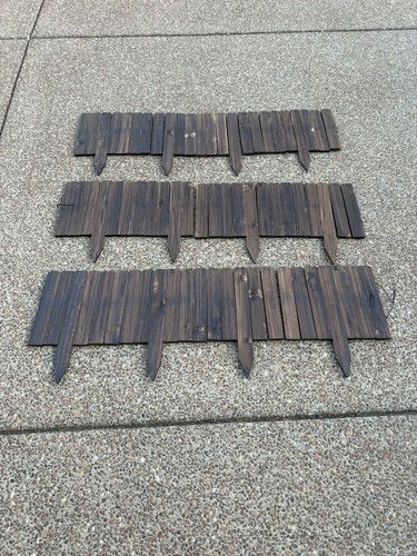Wooden garden fence wood - wooden,