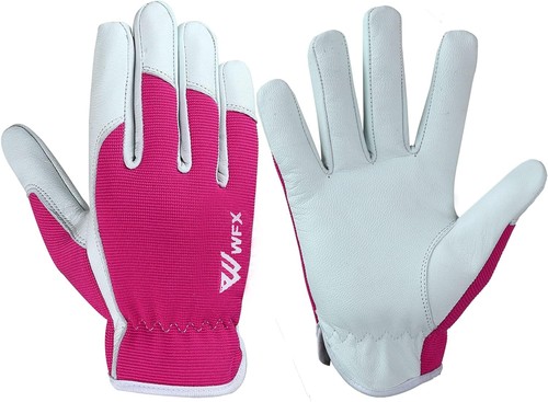 Leather gardening gloves - leather,