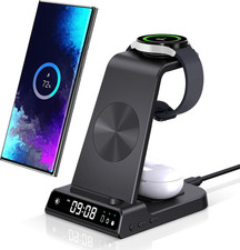 Wireless Charger for Samsung, 3 in 1 Wireless Charging Station for Galaxy S25