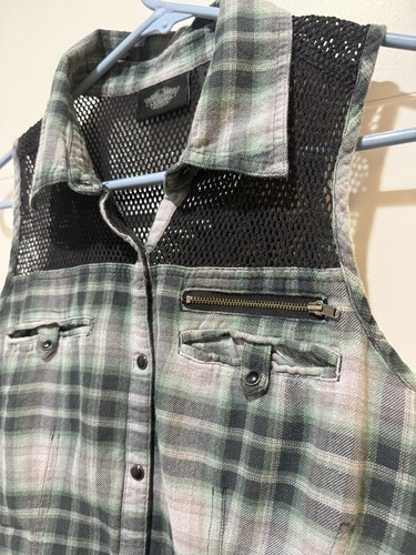 Harley davidson plaid green - plaid,
