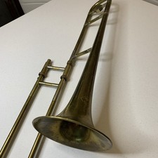 Vintage trombone . It was made in England by"Boosey & Hawkes Ltd" Brand "Oxford"