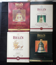 4 x Vintage Bells Whisky Commemorative Decanters  Empty!!