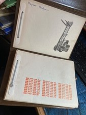 Vintage Diagram and Parts catalogue with folder for EB717 Balkancar Fork-Lift